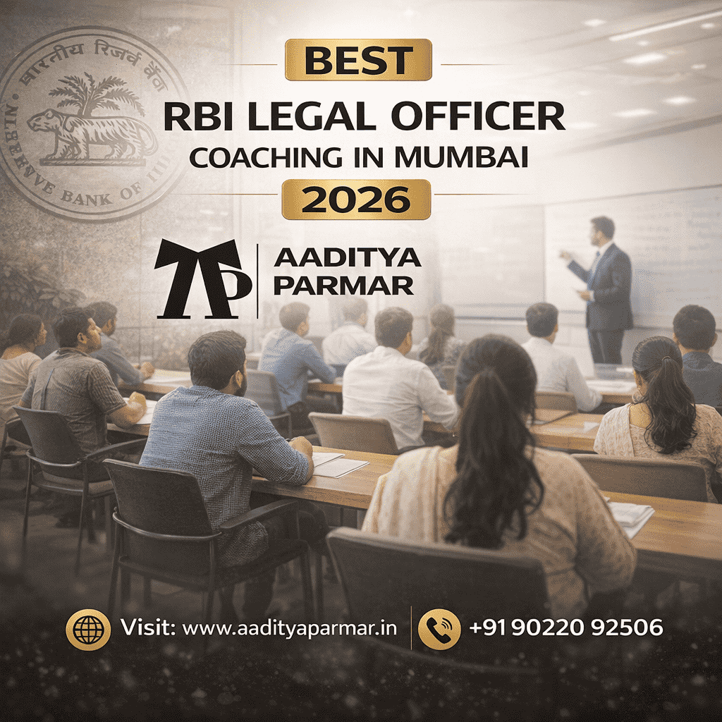 Best RBI Legal Officer Coaching in Mumbai 2026 | Aaditya Parmar